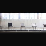 Four Seasons Side Chair modern Italian chair with blue leather